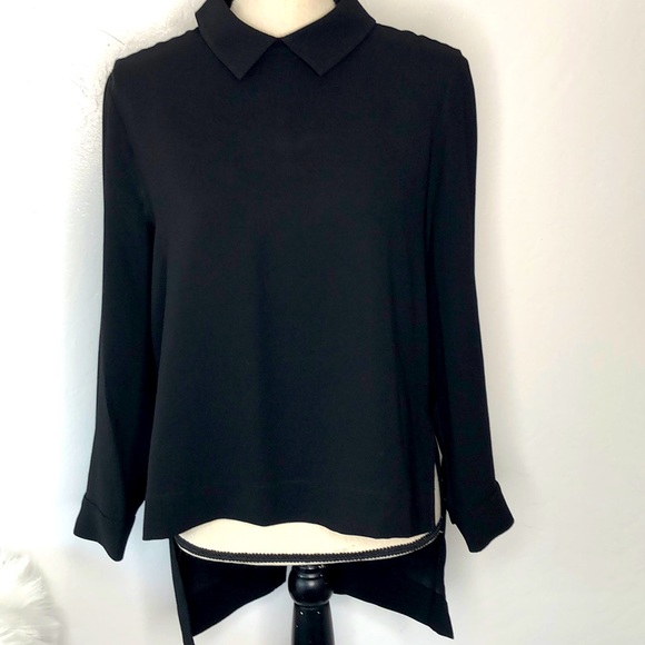 BCBGMaxAzria Tops - BCBGMAXAZRIA black blouse size Small